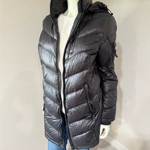 Andrew Marc Black Quilted Puffer Jacket